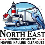 north east moving company man logo